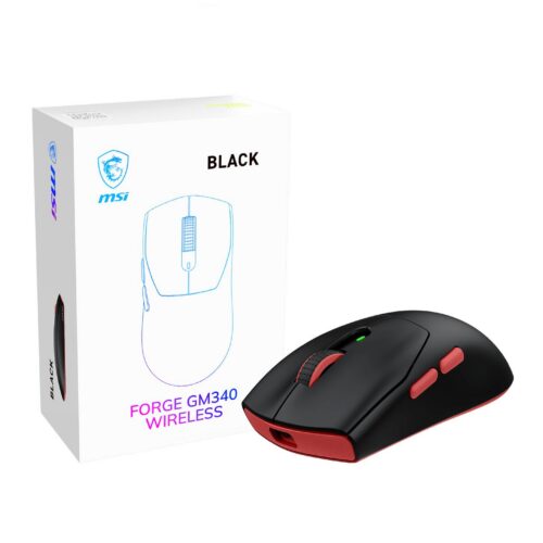 MSI Mouse Usb Optical Wrl Gaming Forge Gm340 Wireless Black