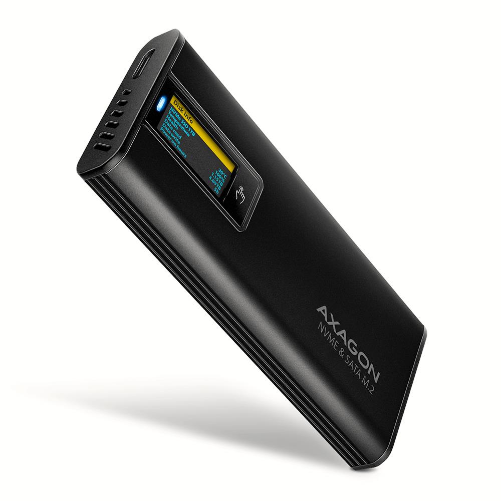 Axagon SSD Acc Enclosure M.2 Nvme Sata Usb-C Eem2-Sd2B