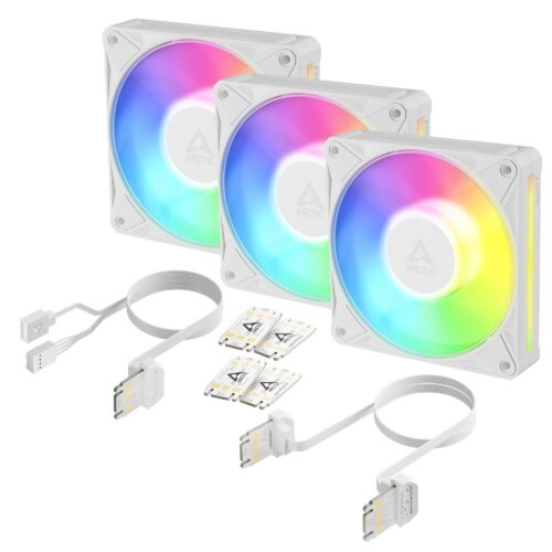 Arctic Case Fan 120Mm Bionix P12 Argb 3-Pack Wht Acfan00338A